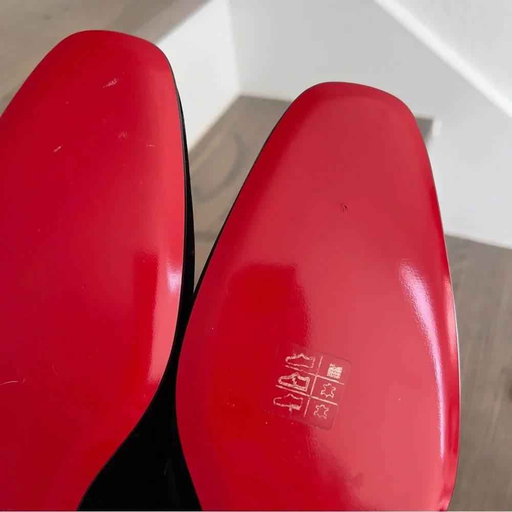 Christian Louboutin Men's Dandelion Velvet Loafers in Black NWOB